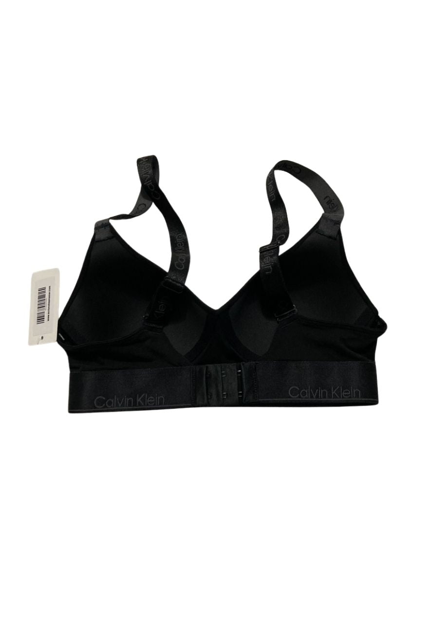 CALVIN KLEIN Modern Cotton Holiday Lightly Lined Bralette BLACK S