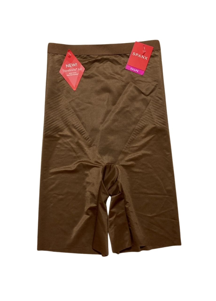 SPANX Invisible High-Waisted Mid-Thigh Shorts CHESTNUT BROWN XS