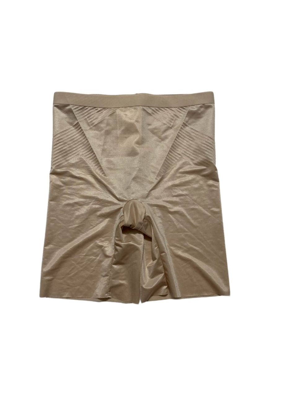 SPANX Stretchy Fit Quick-Dry Fabric Elasticized Waistband CHAMPAGNE BEIGE S