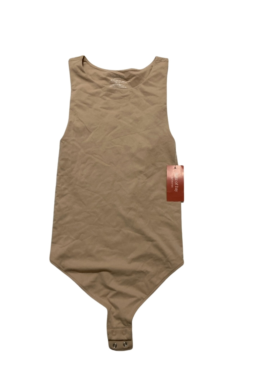 STATE OF DAY Seamless Thong Bodysuit NUDE XS