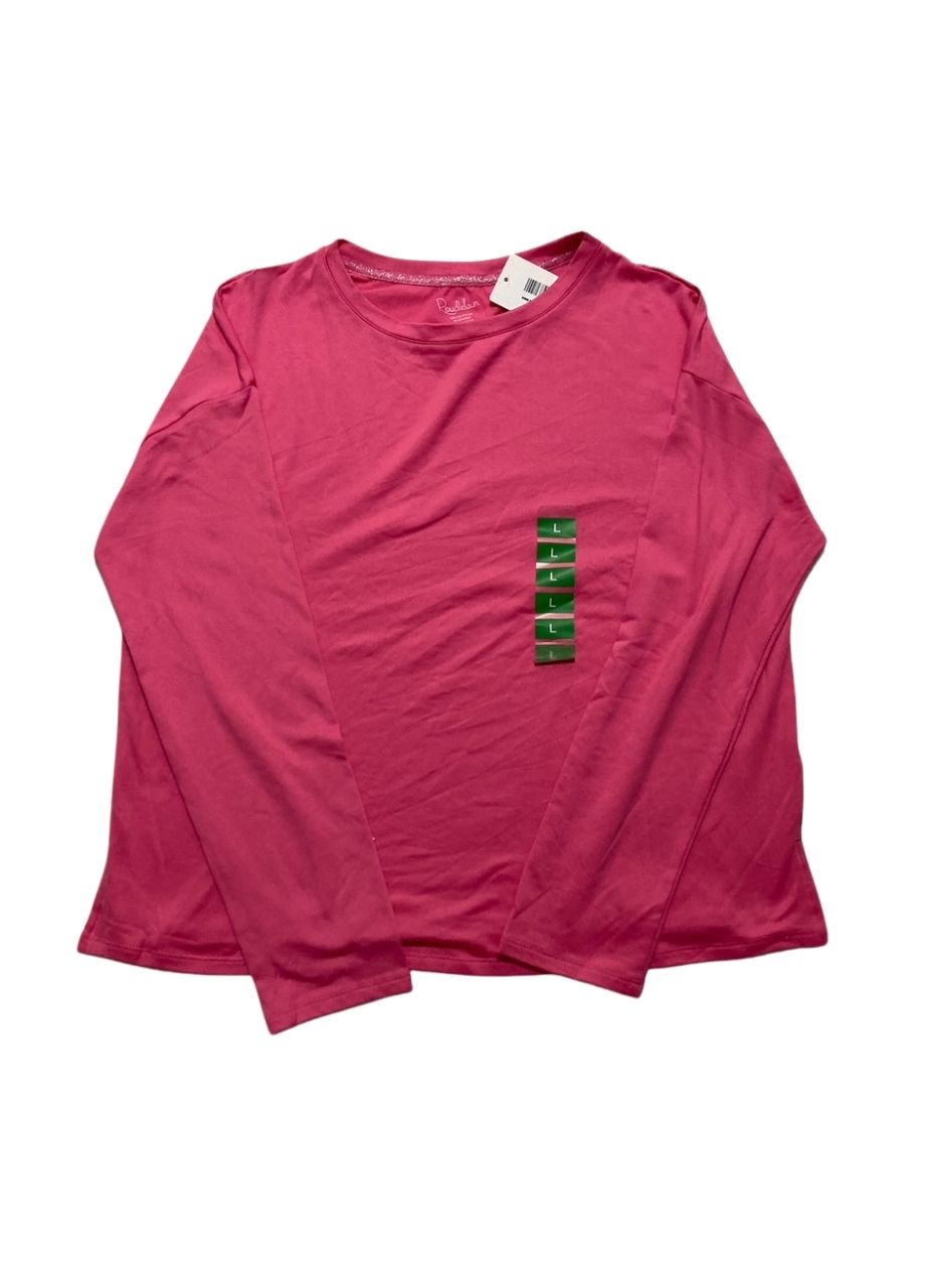 ROUDELAIN Long-Sleeve Drop Shoulder Top PINK L