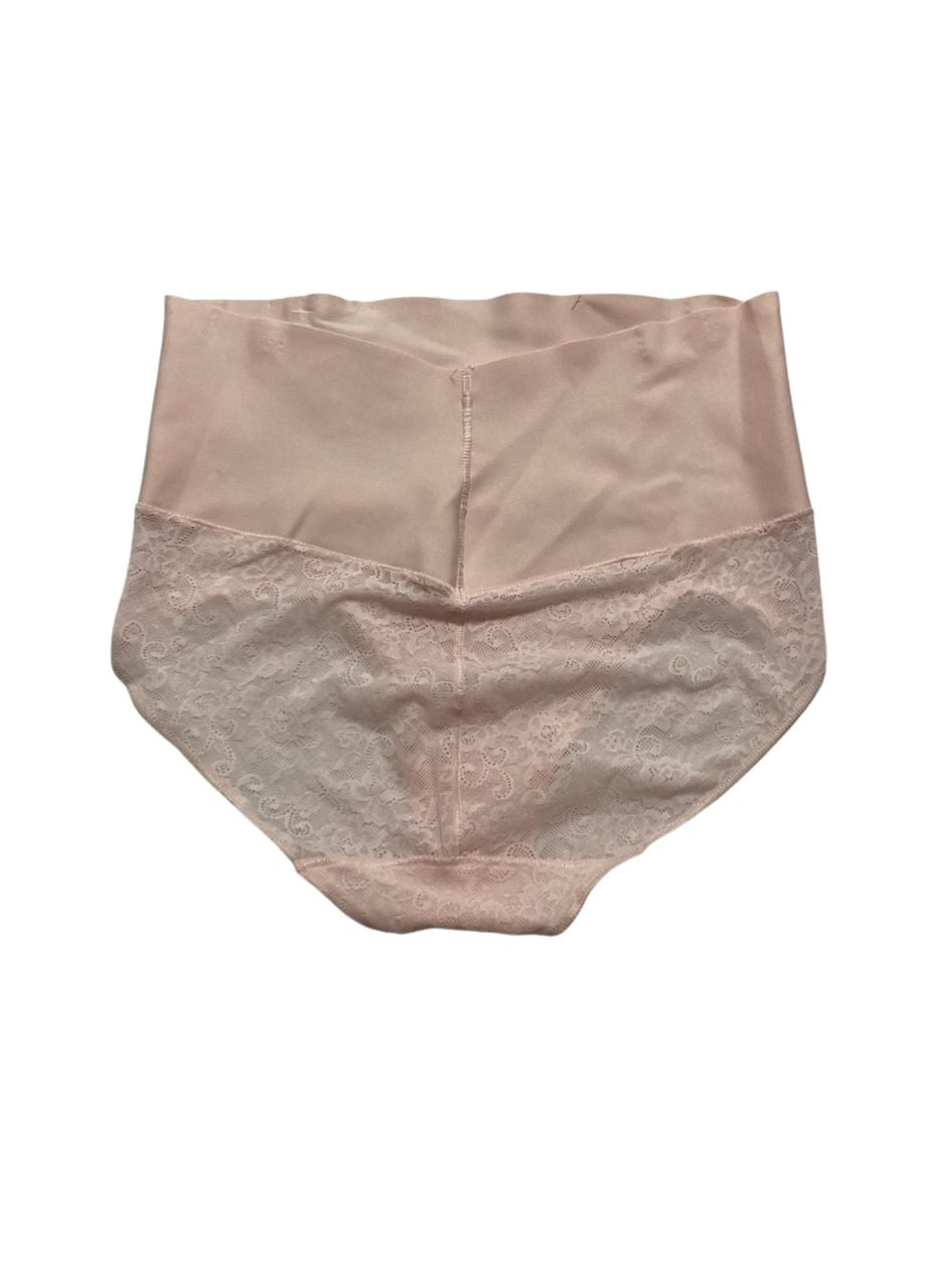 MAIDENFORM Tame Your Tummy Firm Control Brief Underwear PINK PIROUETTE LACE XL