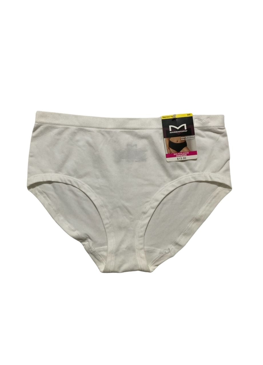 MAIDENFORM Seamless Hipster Underwear WHITE