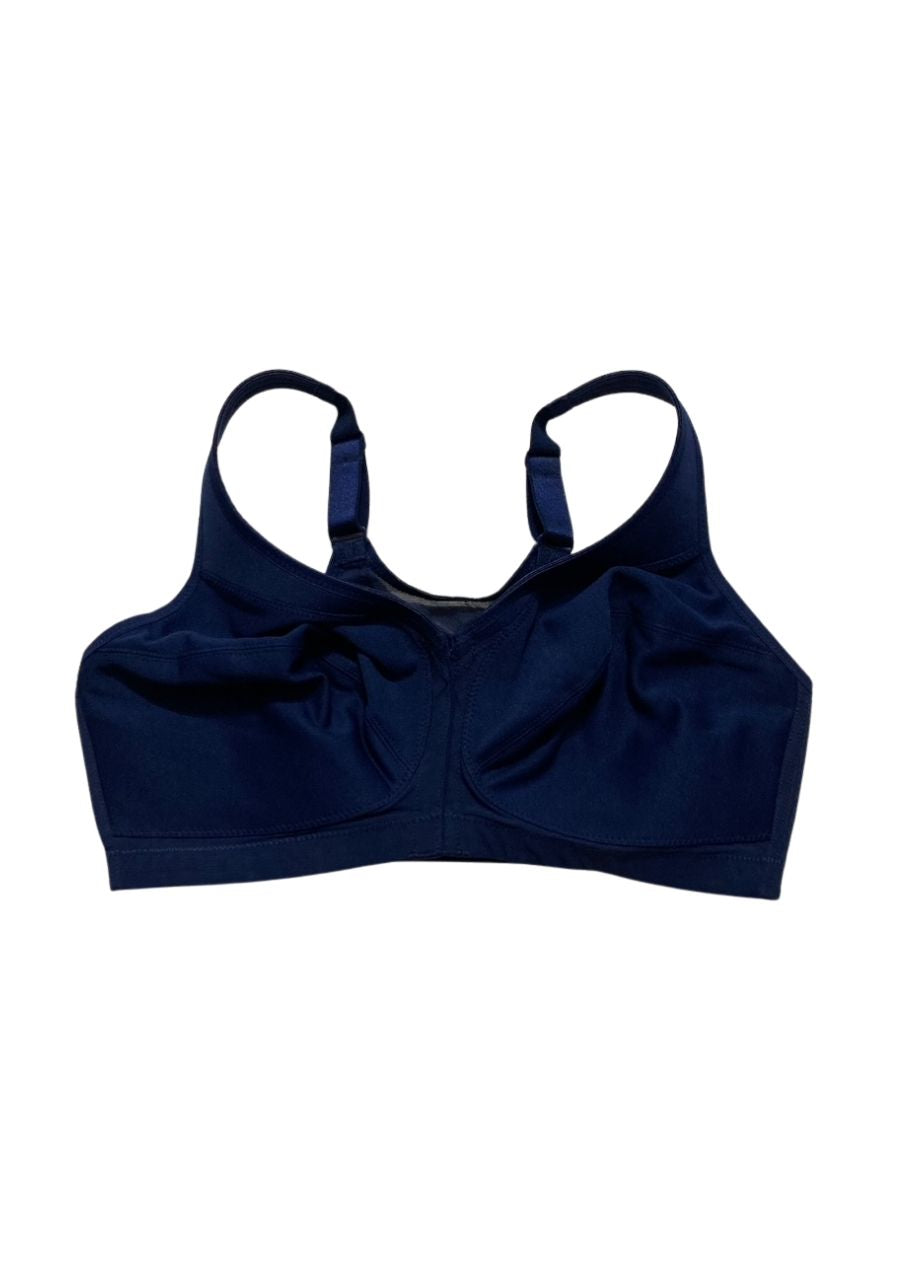 GLAMORISE Full Figure Plus Size MagicLift Front-Closure Posture Back BLUE 38DD