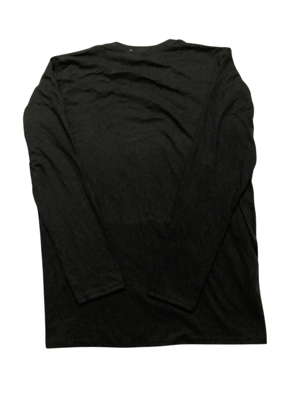 PORT & COMPANY Long Sleeve Fan Favorite Tee BLACK XL