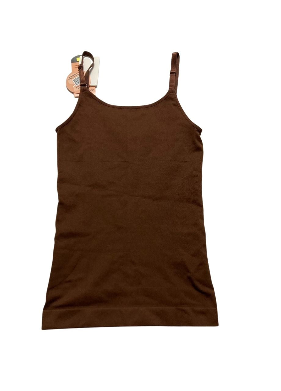 NWD SHAPERMINT Essentials All Day Every Day Scoop Neck Camisole CHOCOLATE M
