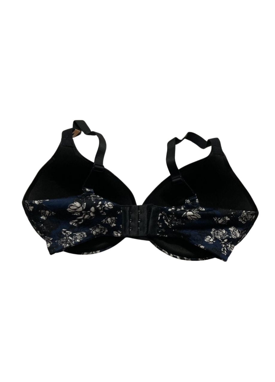 MAIDENFORM Comfort Devotion Underwire Convertible T-shirt BLACK AND NAVY 34DD