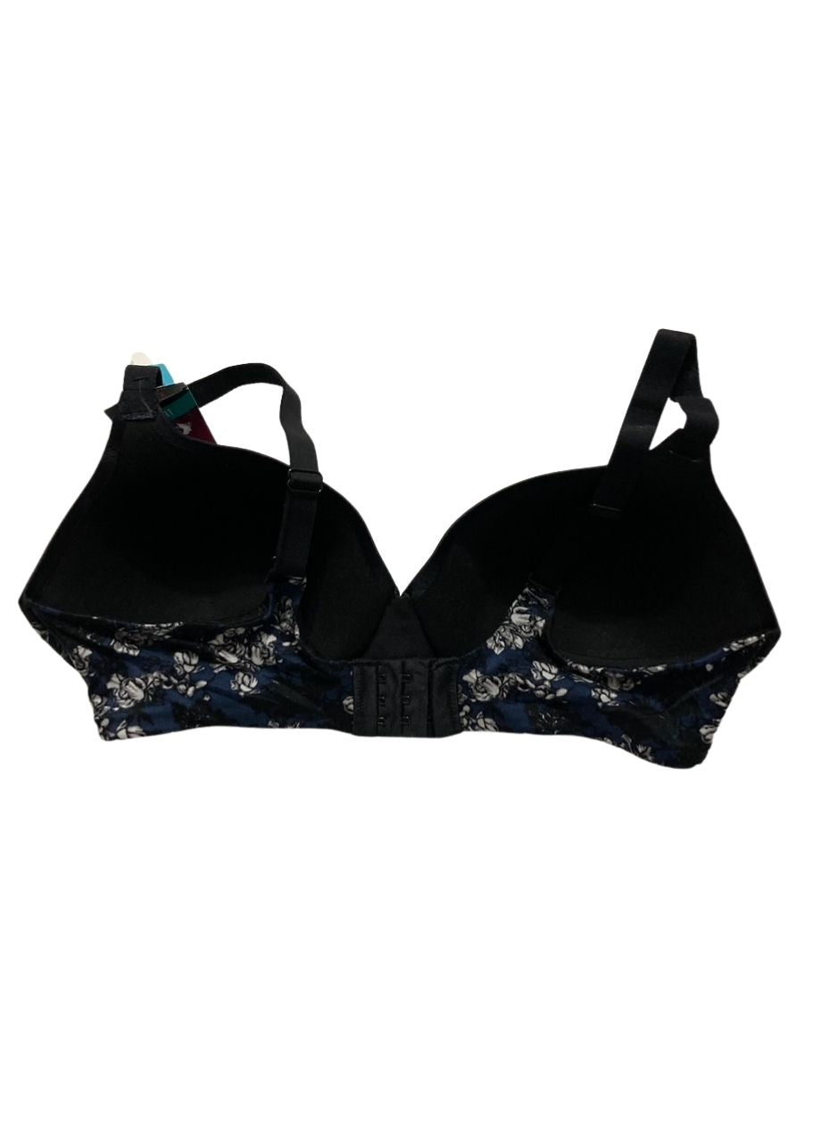 MAIDENFORM Comfort Devotion Underwire Bra, Convertible T-shirt BLACK AND NAVY