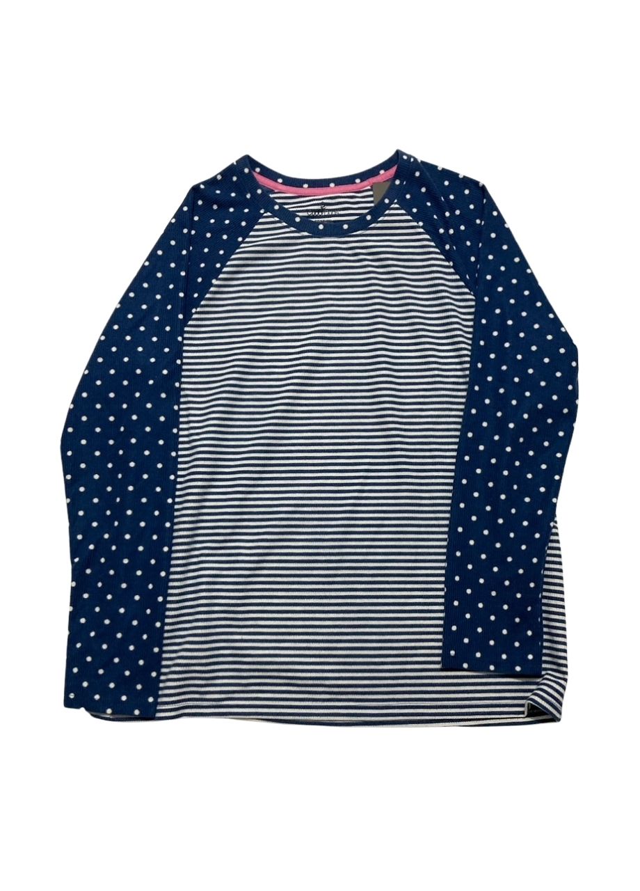 CUDDL DUDS Long Sleeve with Jogger Pajama Set BLUE M