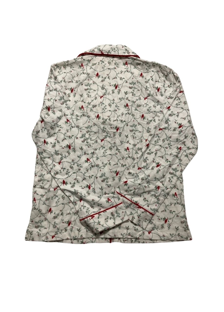 CHARTER CLUB Cotton Pajama Top DELICATE CARDENAL XS