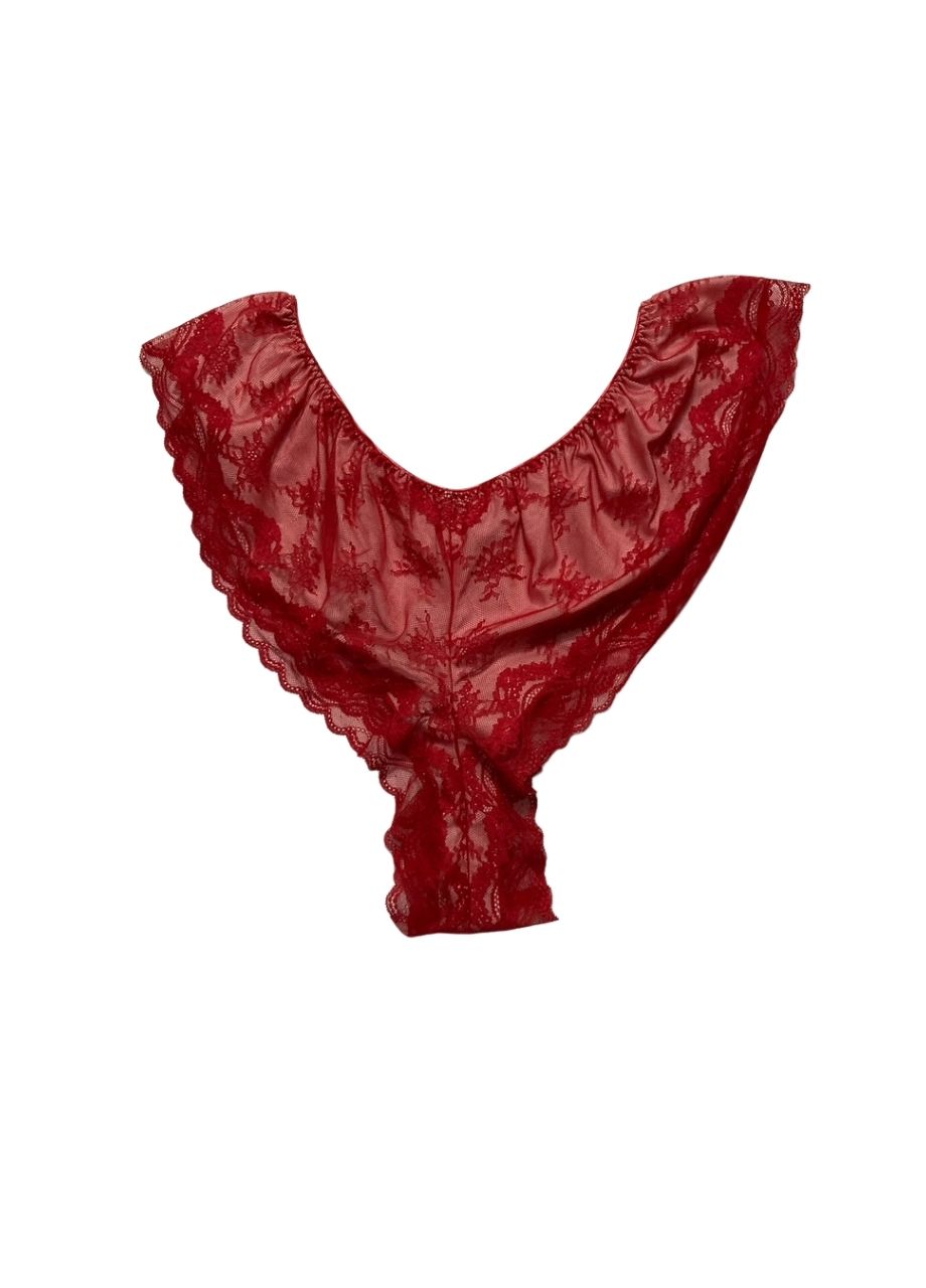 FREE PEOPLE Gia Tanga Undies RED XL