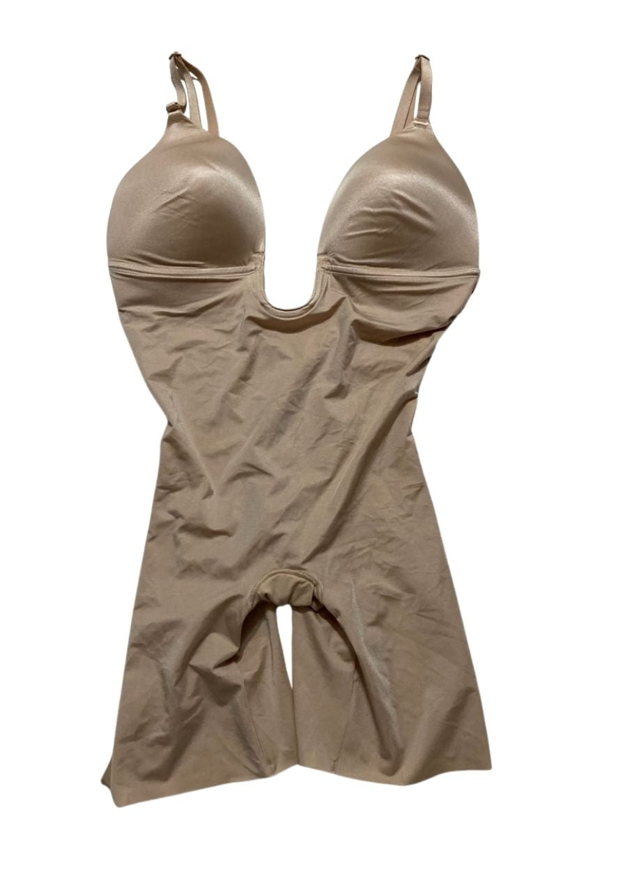 NWD SPANX shape Suit Low-Back Mid-Thigh Bodysuit CAFE AU LAIT L