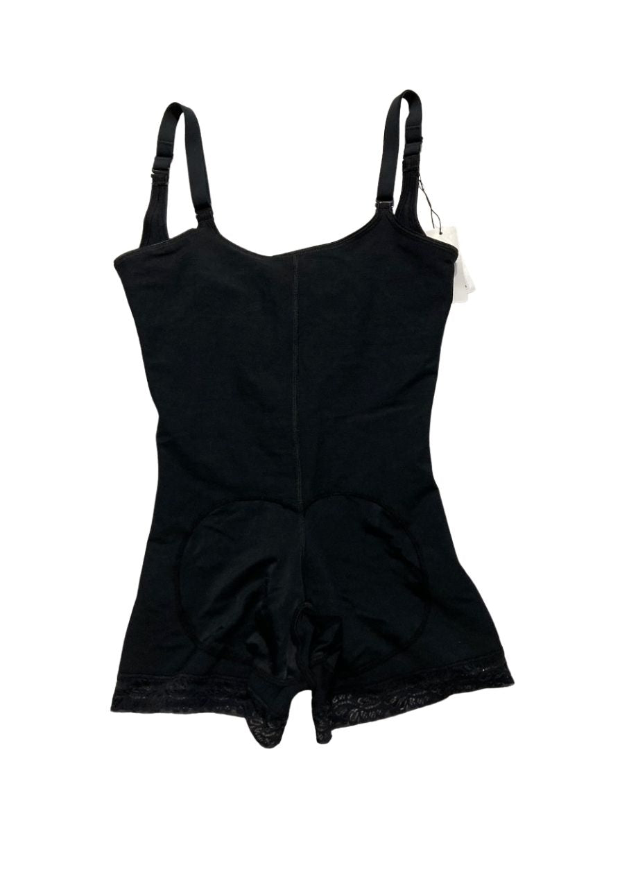 LEONISA Shapewear Bodysuit with Boyshort Bottom BLACK M