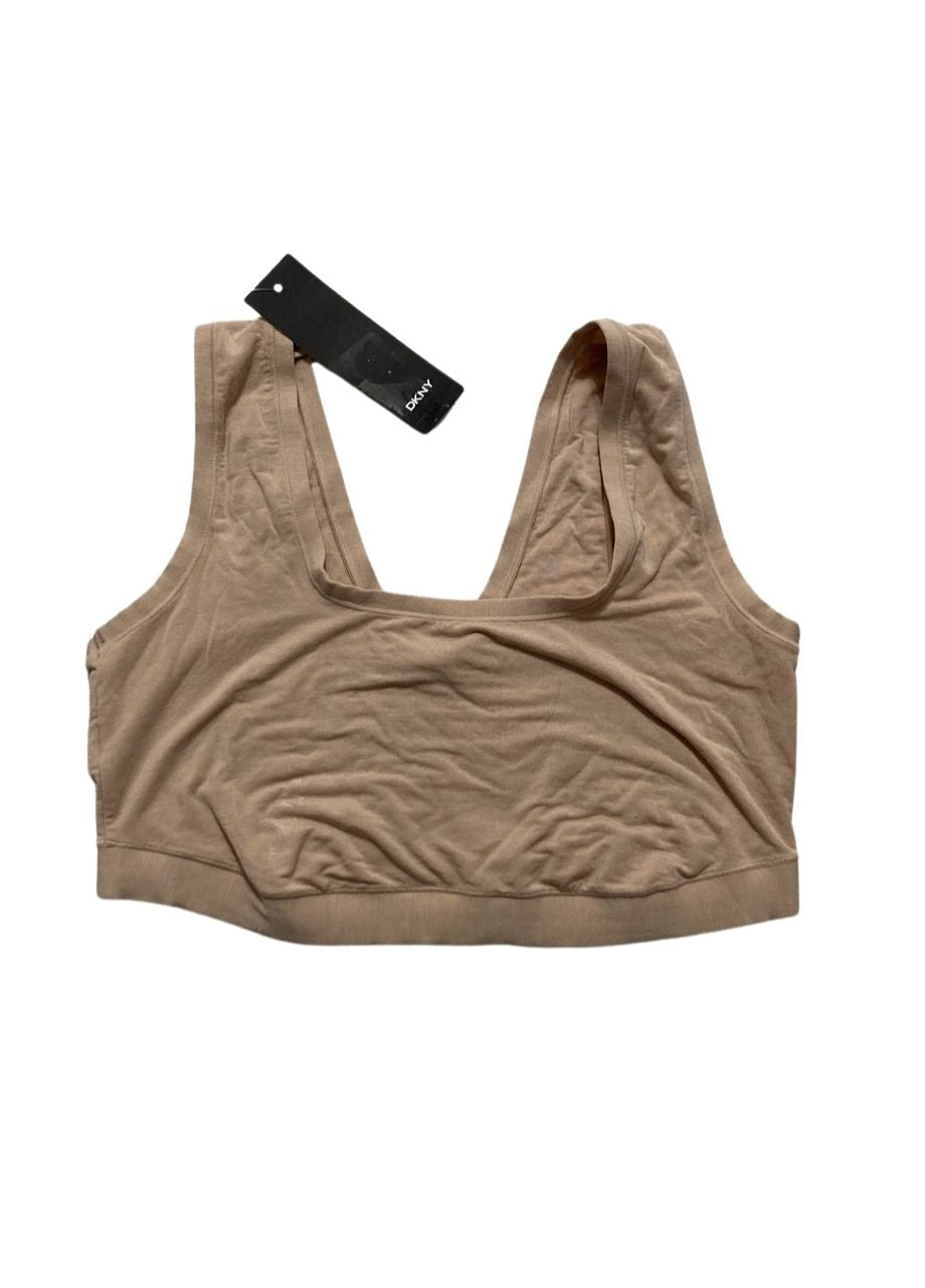 DKNY Modal Scoop Neck Bralette CASHMERE L