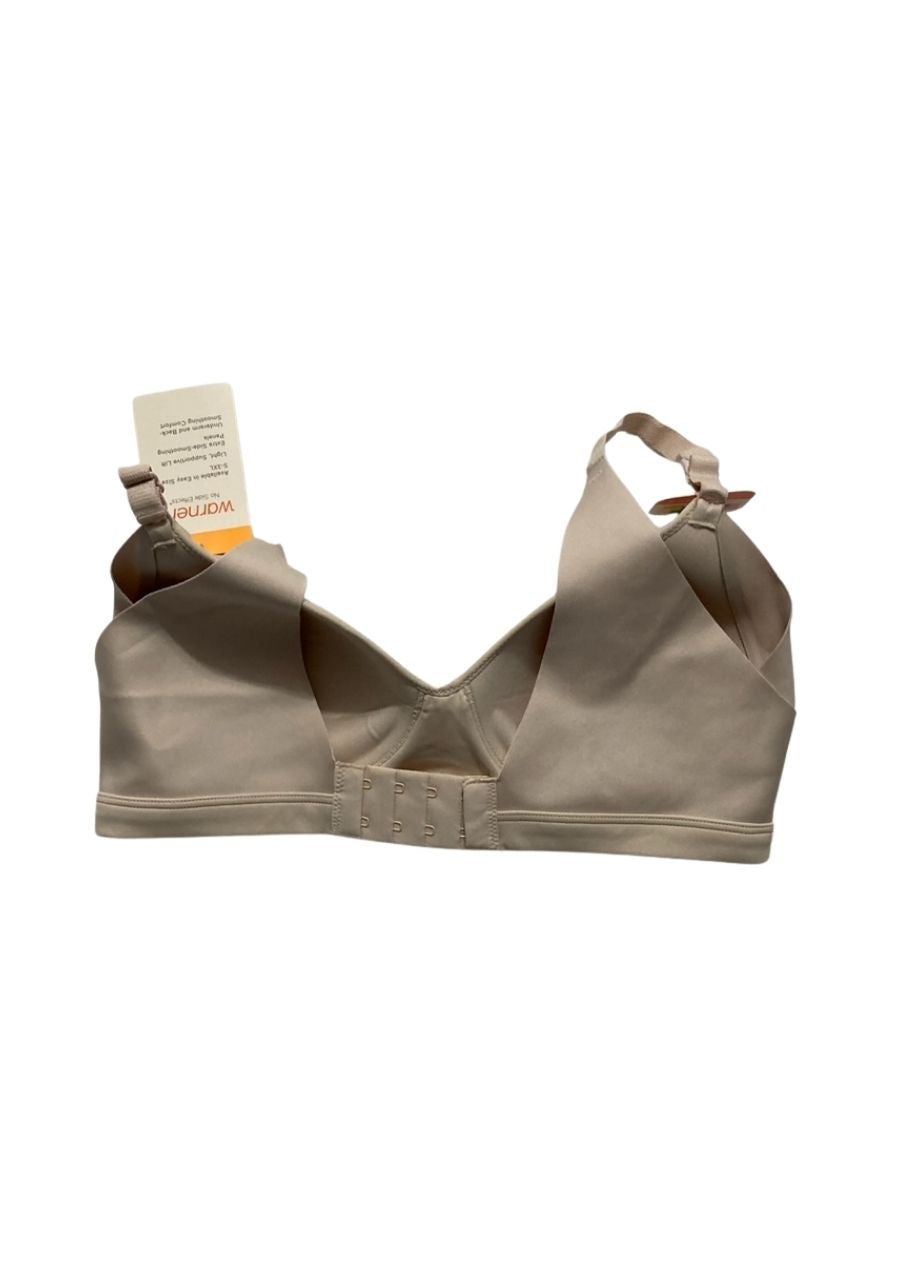 WARNER'S Underarm Back-Smoothing Comfort Wireless Lift T-Shirt BUTTERSCOTCH S