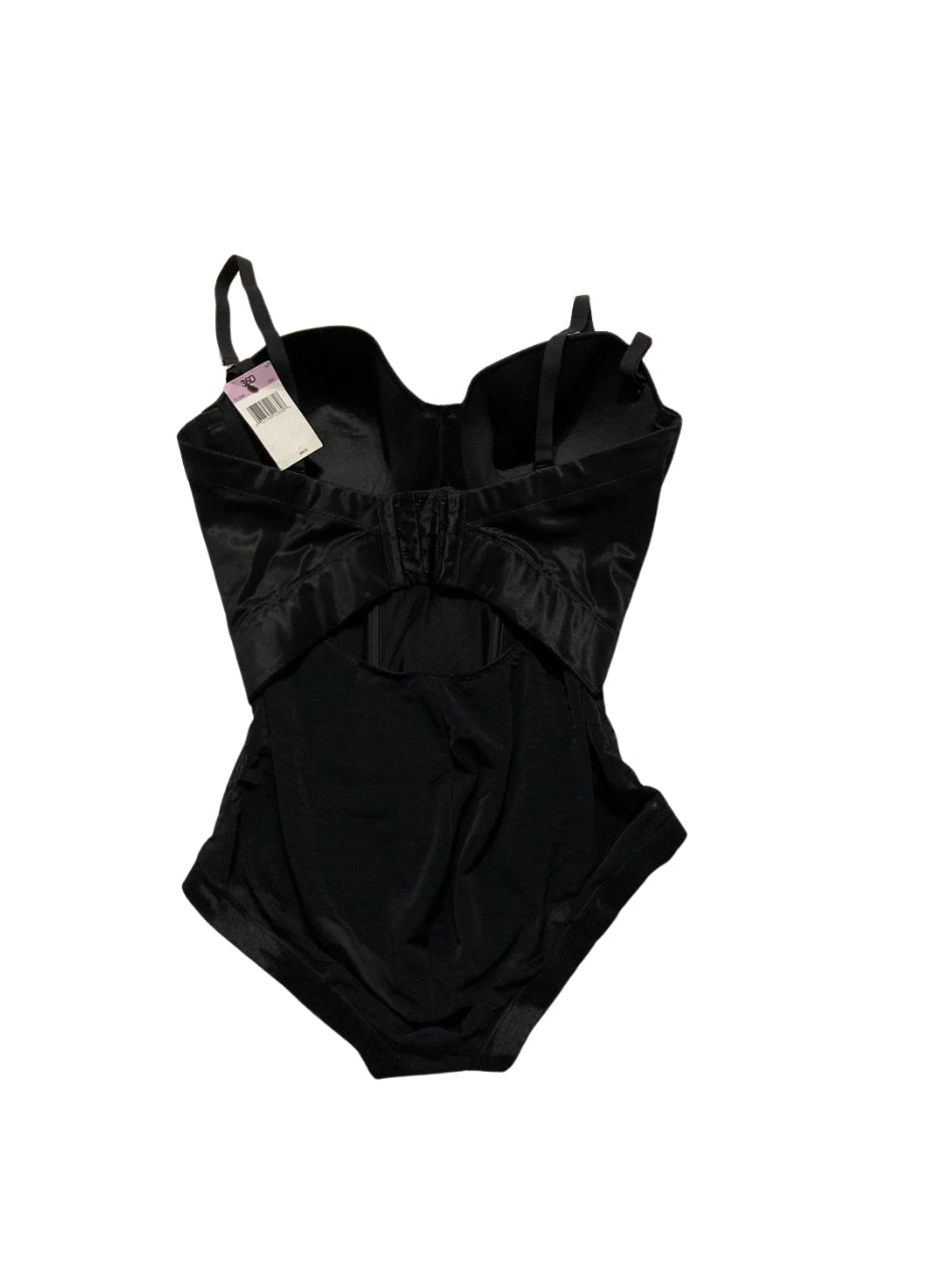 MAIDENFORM Shaper With Built-in Bra & Anti-static shapewear bodysuits BLACK 36D