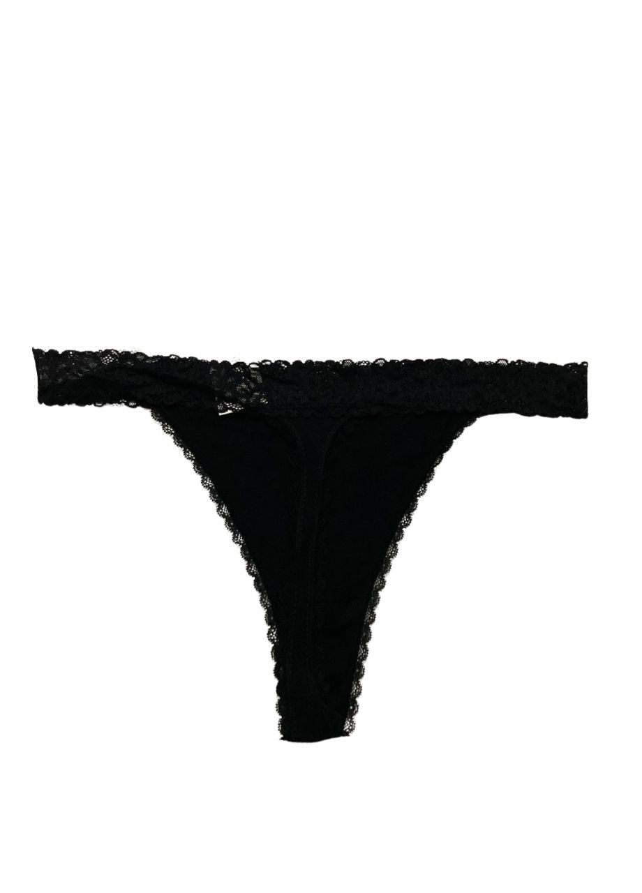 STATE OF DAY Lace Thong Underwear BLACK XXL