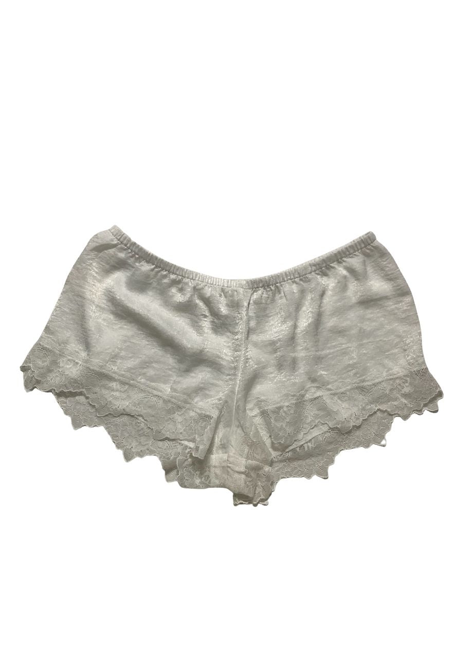 BLOOM Shorts Pajama Set WHITE M