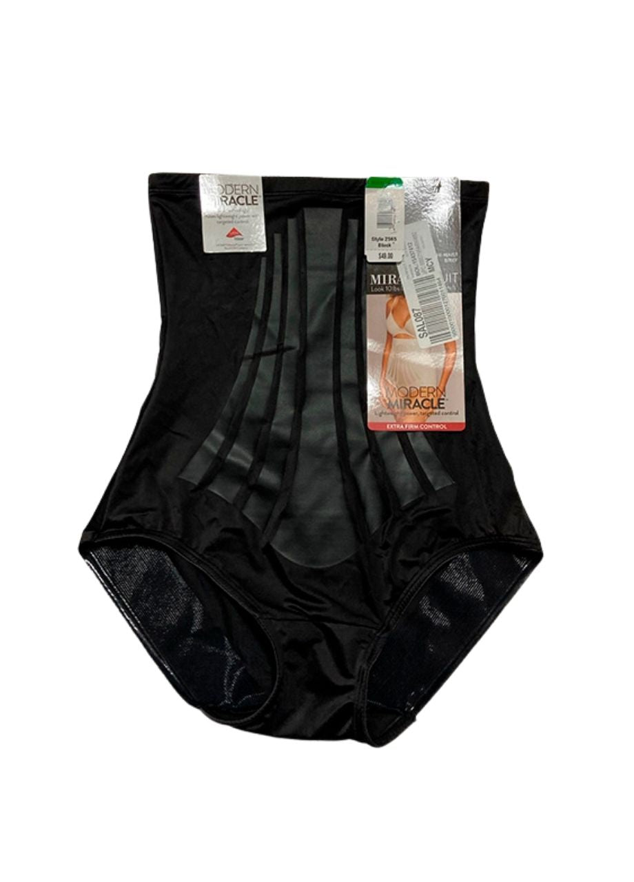 MIRACLESUIT Extra Firm Lycra Fit Sense High-Waist Brief BLACK L