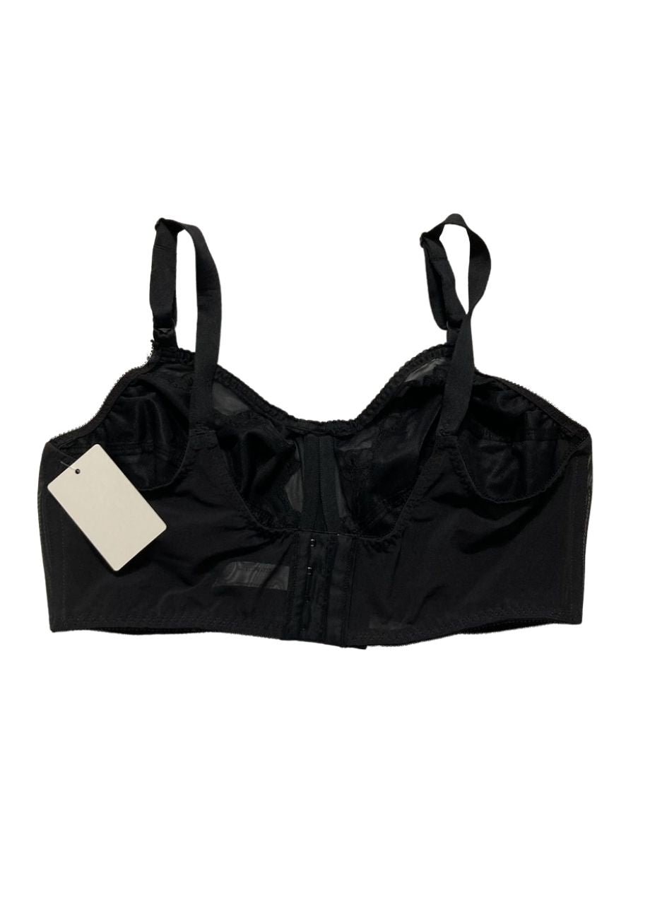 BALI Flower Underwire Bra BLACK 38DD