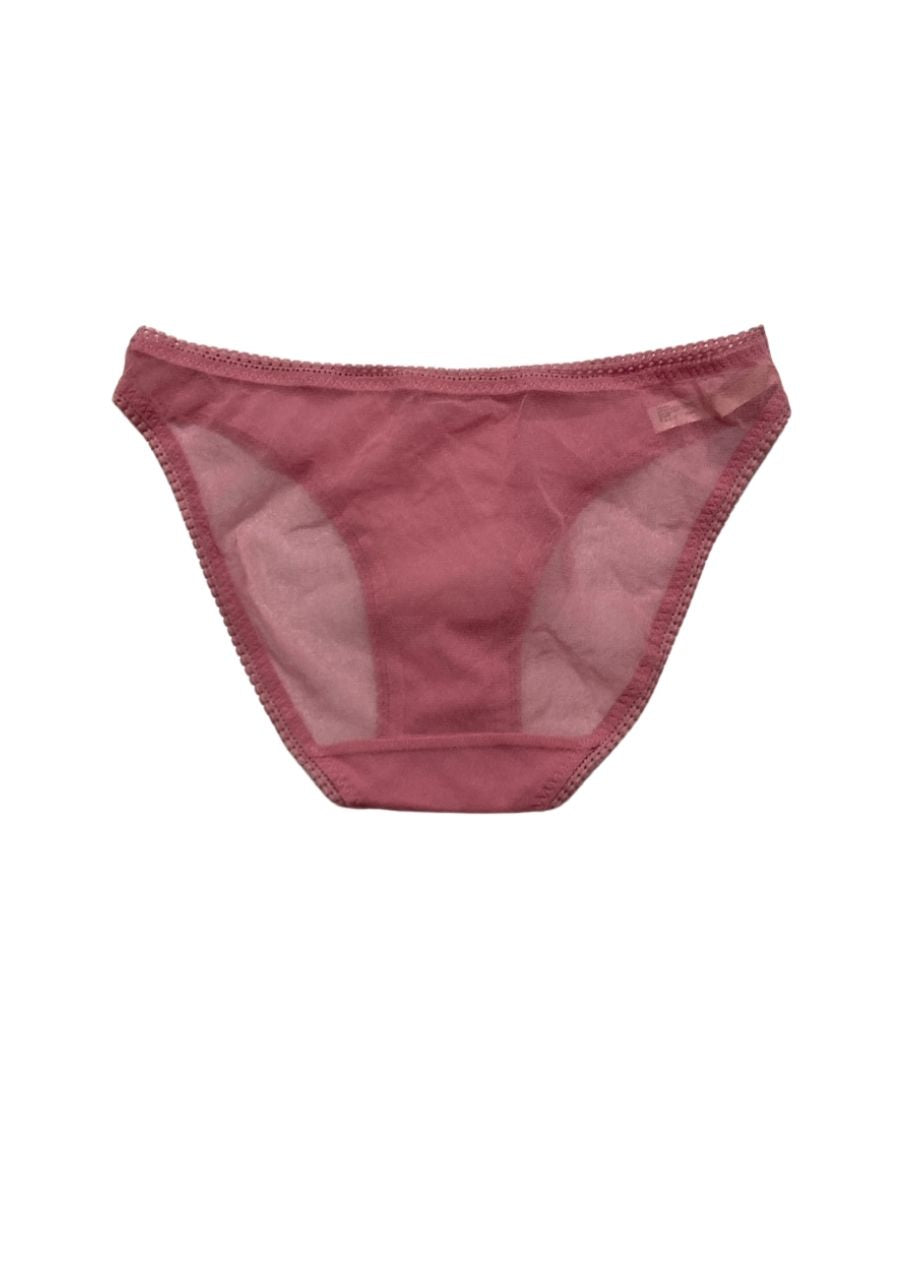 ON GOSSAMER Mesh Hip Bikini PINK M
