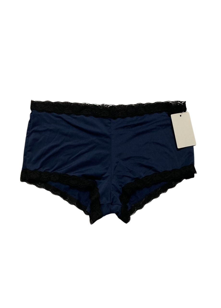 MAIDENFORM One Fab Fit Boyshorts, Low-Rise Fit Microfiber NAVY L