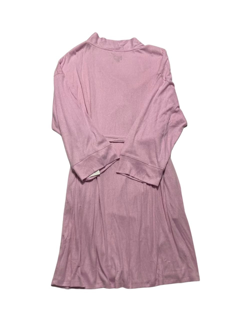 NWD GAPBODY Long-Sleeve Ribbed Belted Robe PINK XL