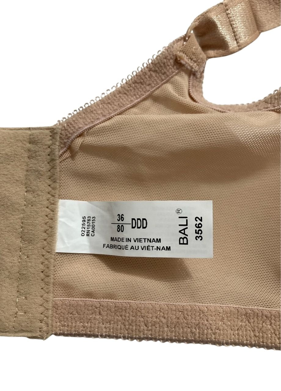 BALI Minimizer Bra, Satin Tracings Underwire Bra BEIGE 36DDD