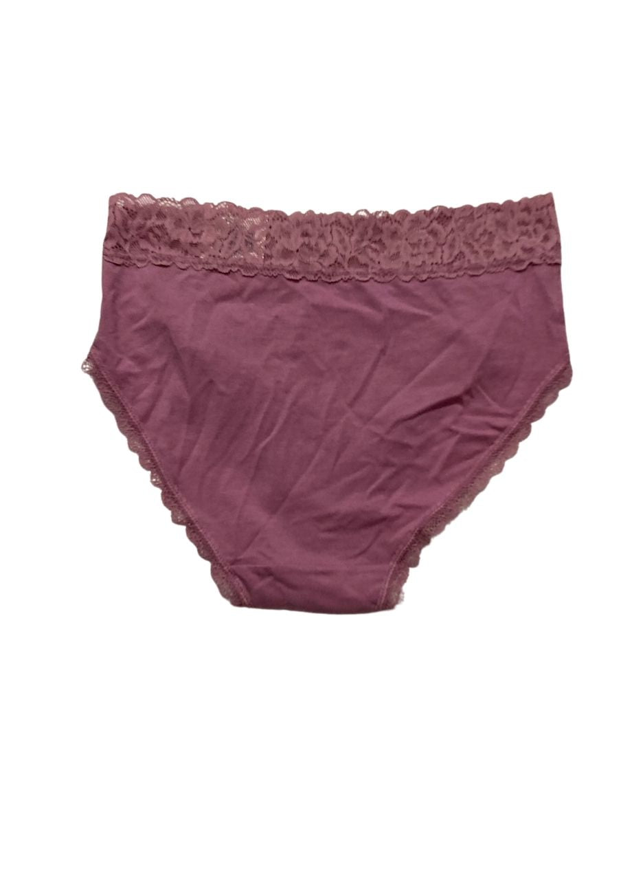 STATE OF DAY Cotton Blend Lace-Trim Hipster Underwear PINK XS