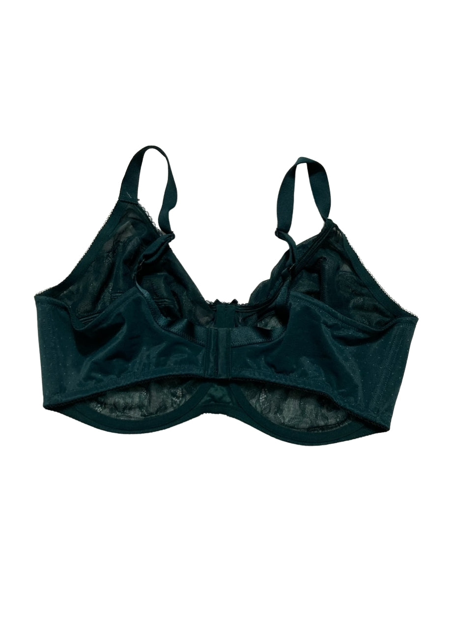 WACOAL Retro Chic Unlined Mesh Full Coverage Underwire Bra GREEN 44DDD