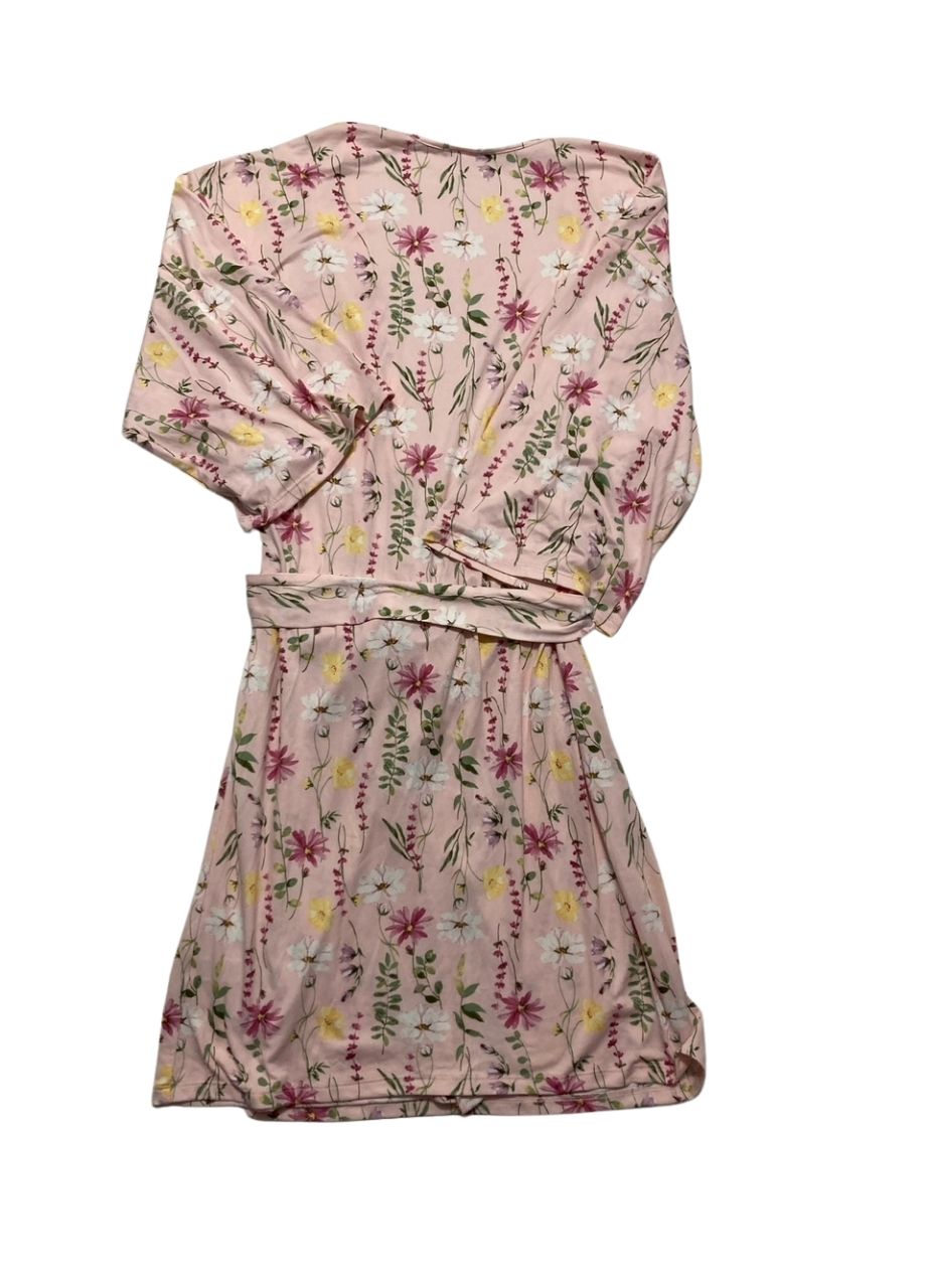 FLORA NIKROOZ Sabrina Printed Travelset robe SHELL PINK M