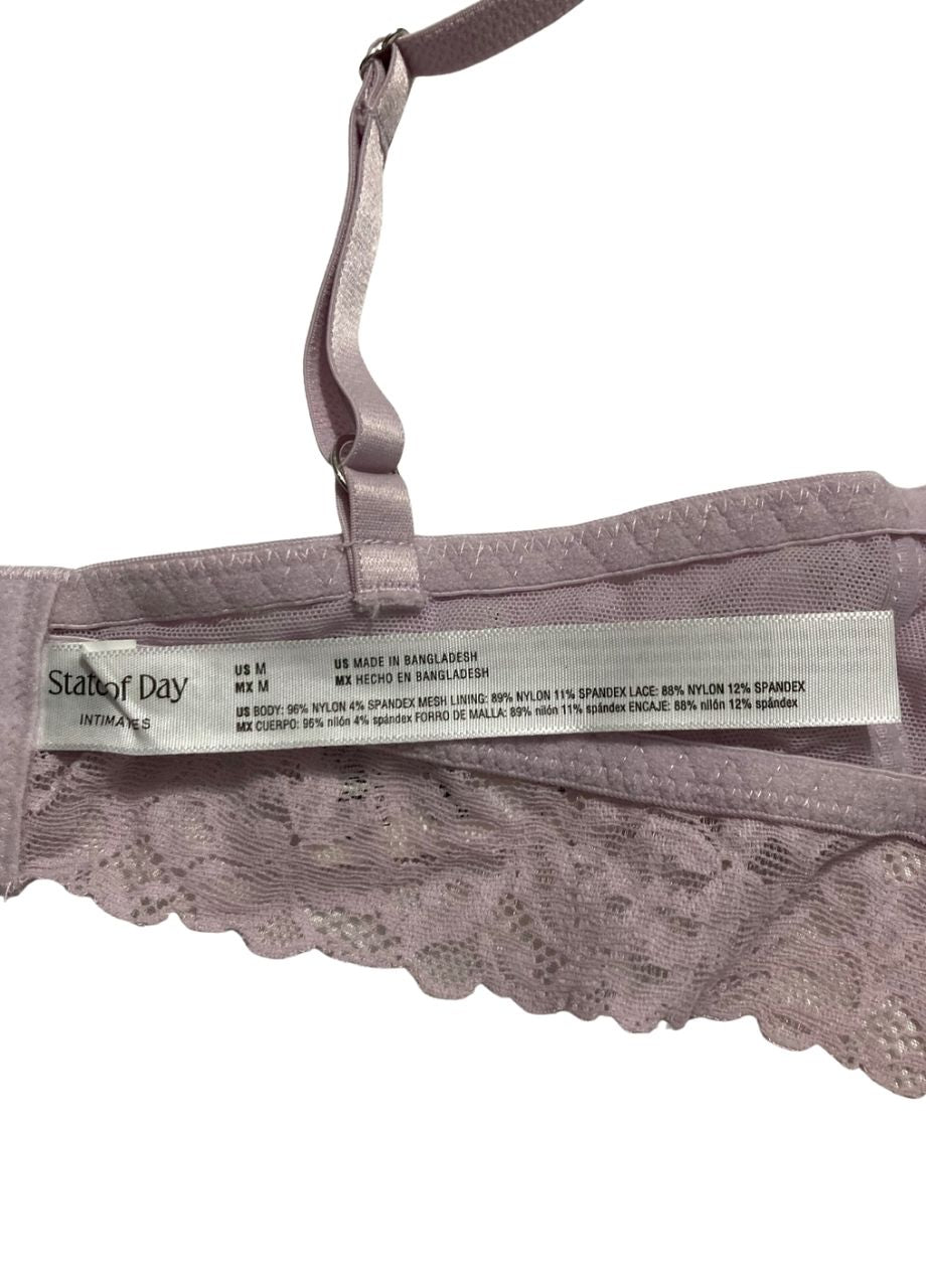 STATE OF DAY Lace Bralette LILAC M
