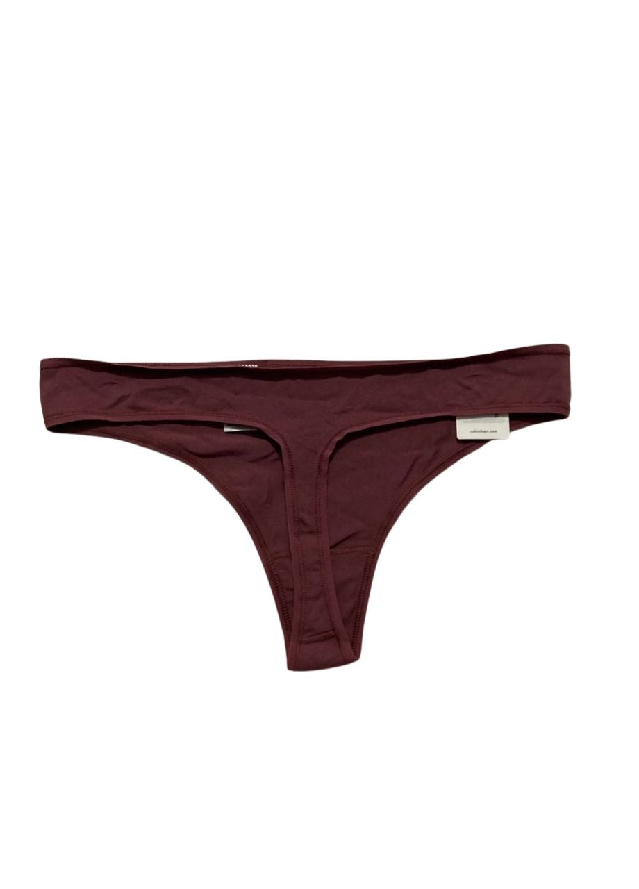 CALVIN KLEIN Bonded Flex Mid Rise Thong RED XL