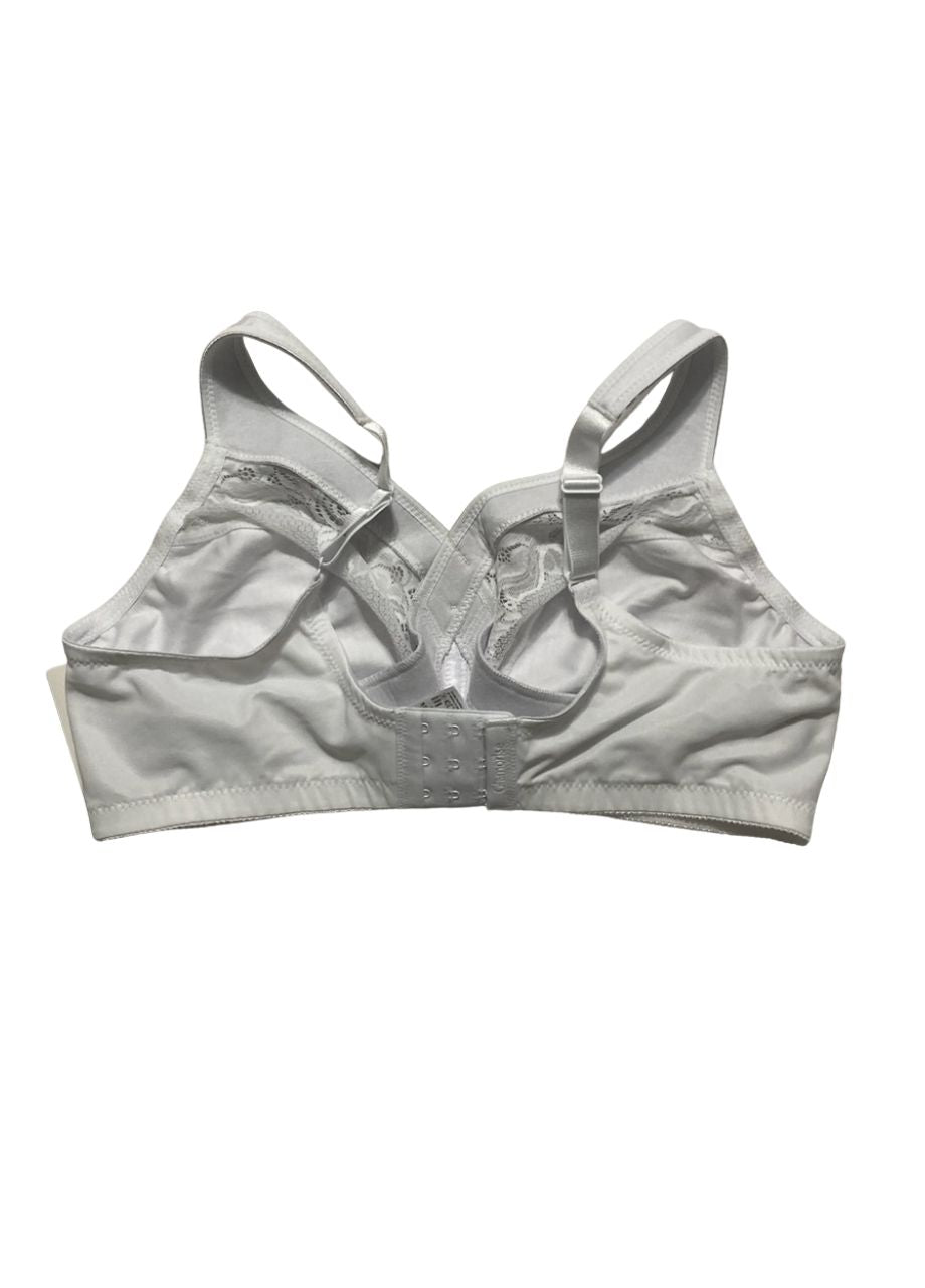 GLAMORISE Full Figure Wirefree Minimizer Support Bra WHITE 38DD