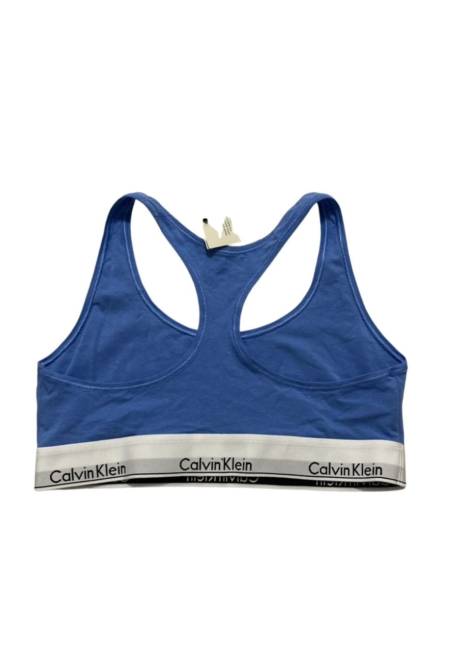 NWD CALVIN KLEIN Modern Cotton Unlined Wireless Bralette GLACIER L