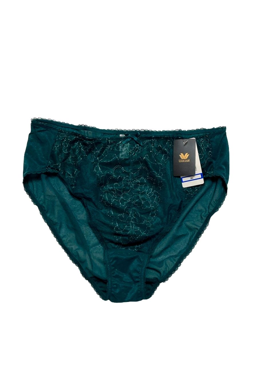 WACOAL Retro Chic Hi Cut Brief Panty GREEN XL