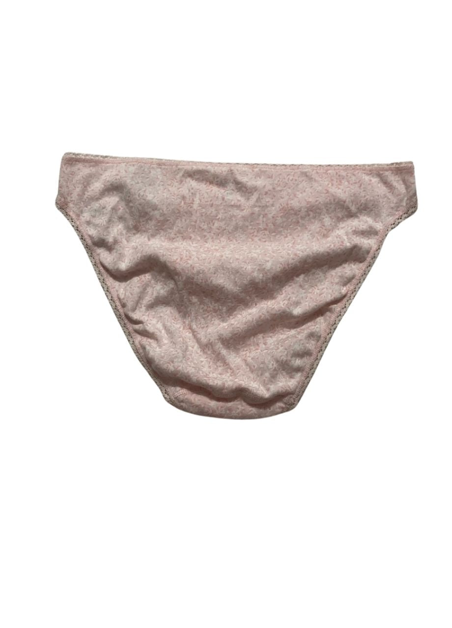 CHARTER CLUB Everyday Cotton Bikini Underwear MICRO FLORAL PINK L