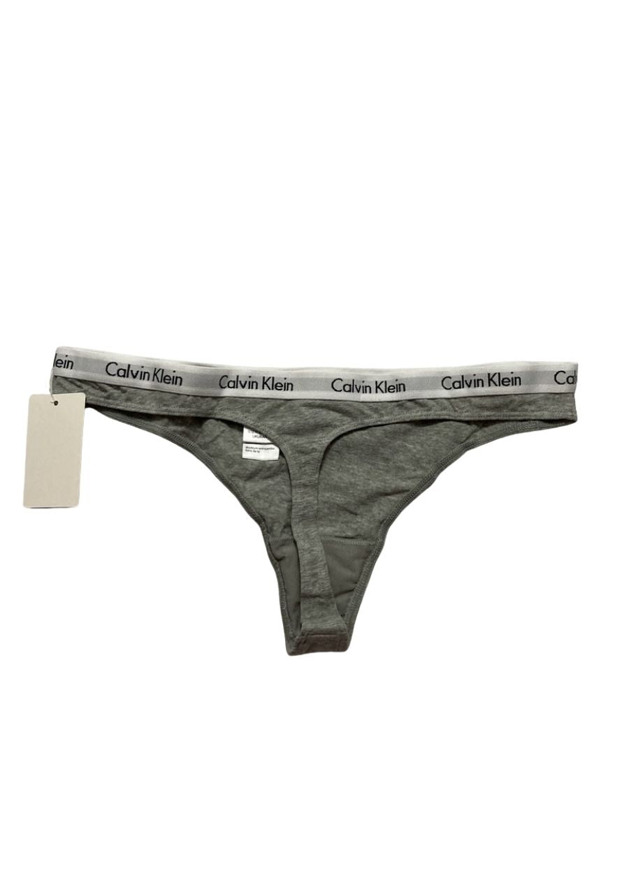 CALVIN KLEIN Carousel Thong Panty GRAY L