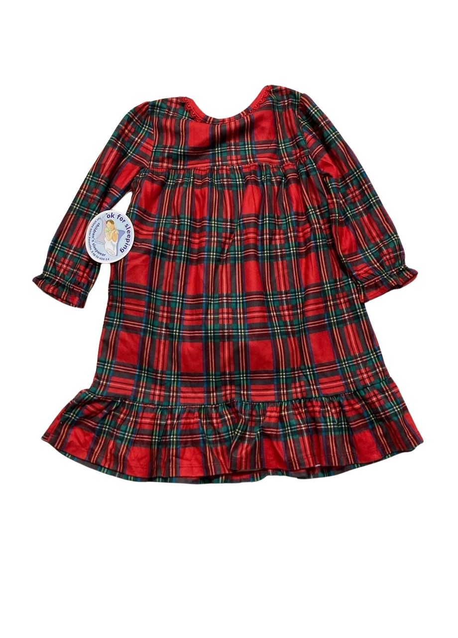 HOLIDAY LANE 2 Pieces Brinkley Plaid Nightgown with Doll Dress RED S
