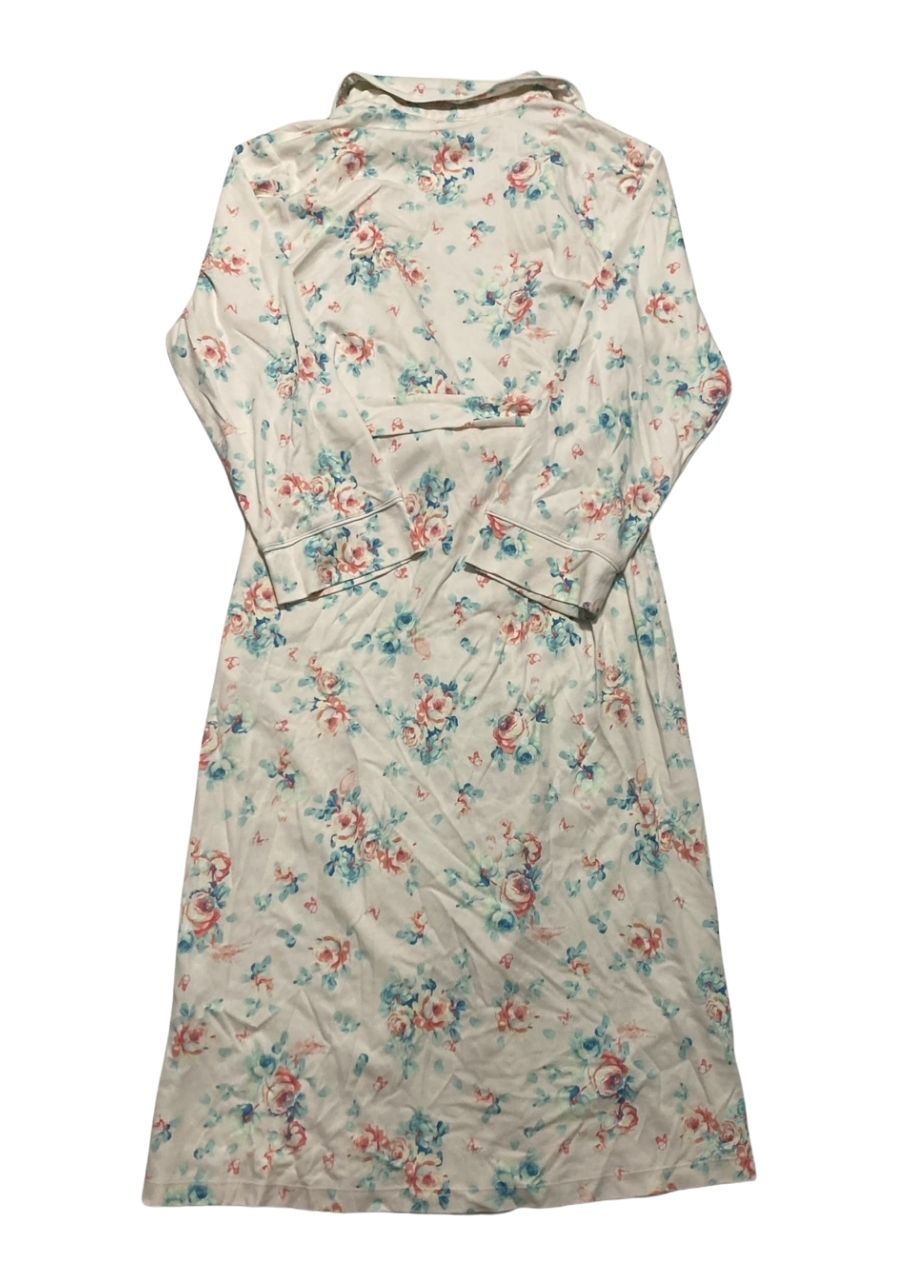 CHARTER CLUB Cotton Floral Belted Robe FLORAL M/L