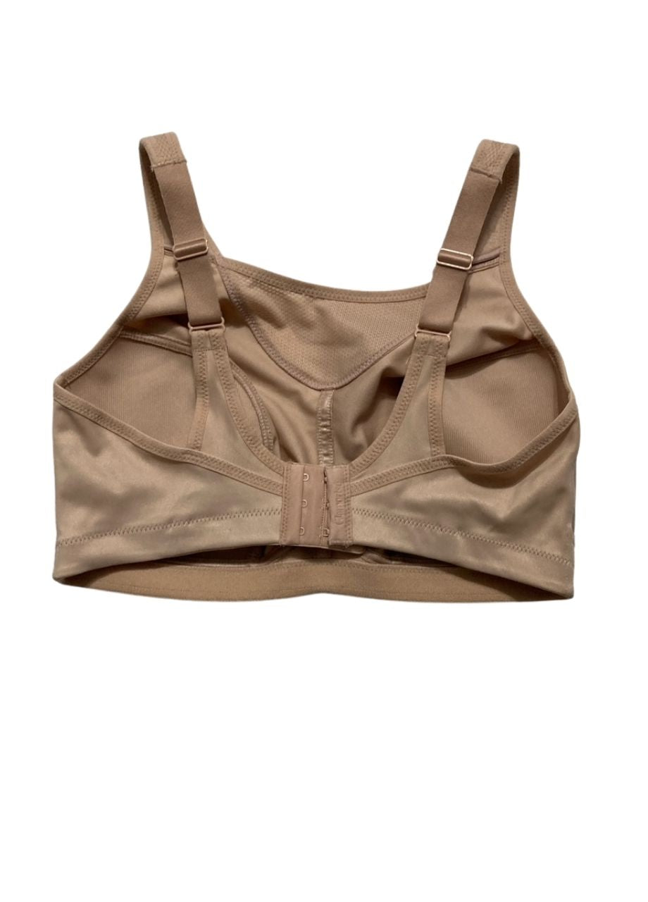 GLAMORISE Full Figure Plus Size No-Bounce Camisole Sports Bra Wirefree CAFE 36DD