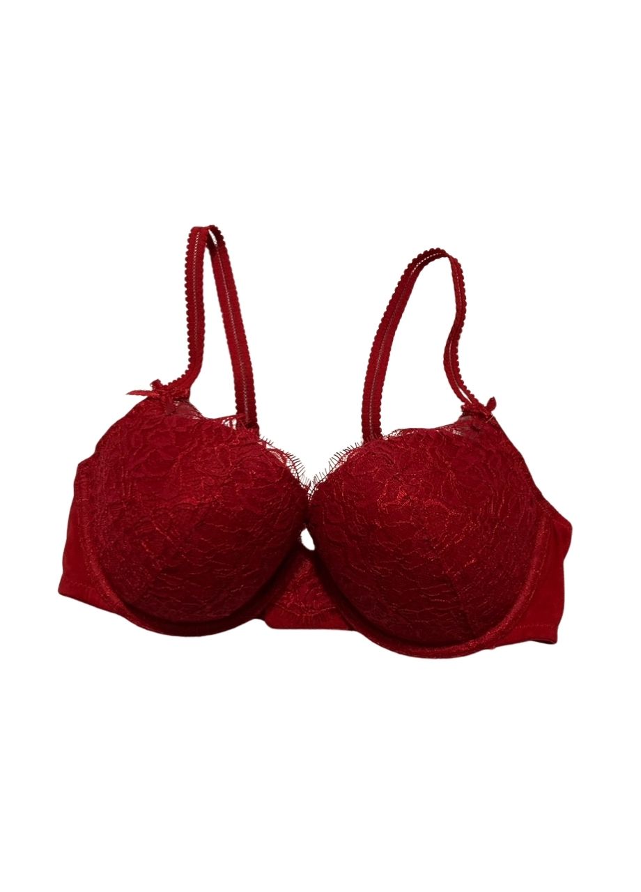 B.TEMPT´D Lace Demi Contour Underwire Bra RED 34D