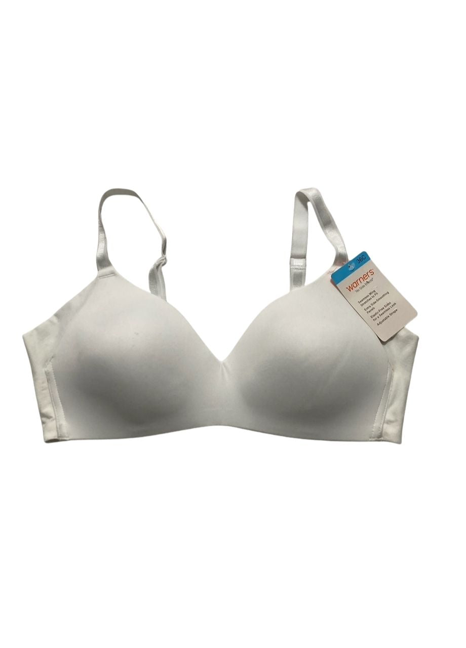 WARNER'S No Side Effects Underarm-Smoothing Wireless WHITE 36C