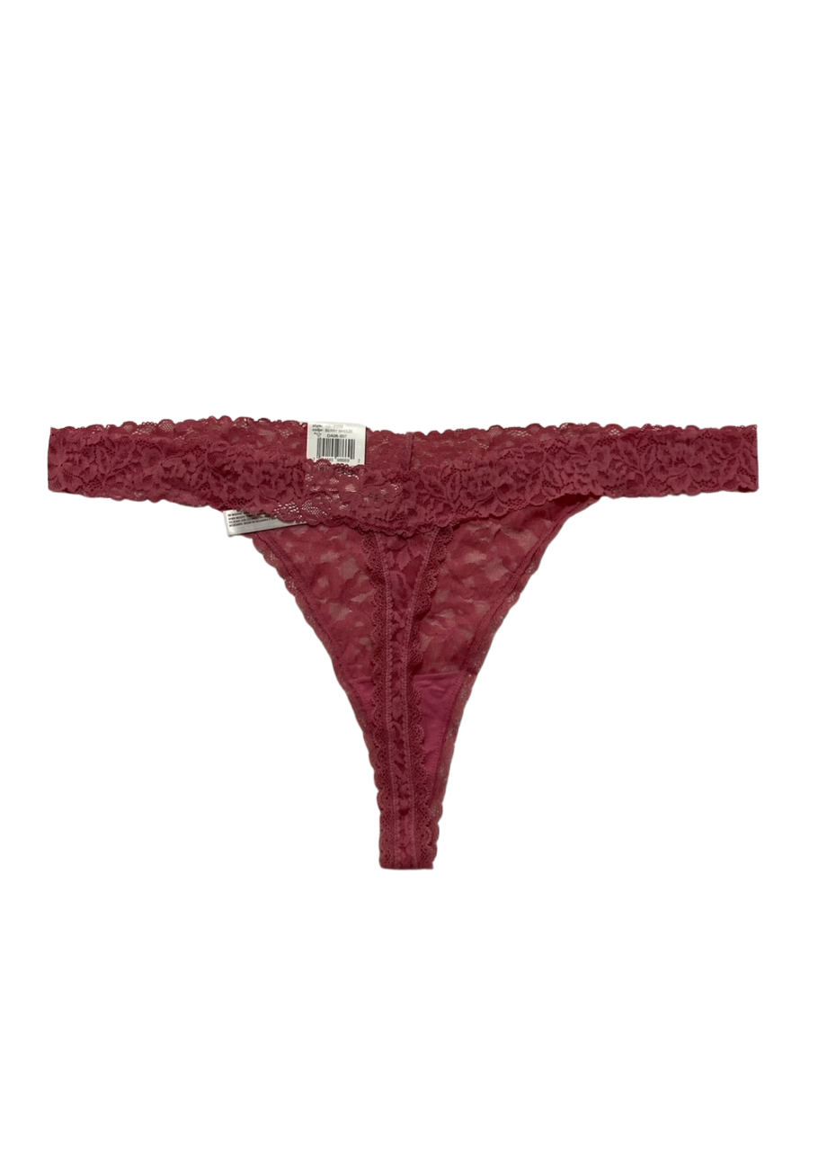 STATE OF DAY Lace Thong Underwear PINK XXL