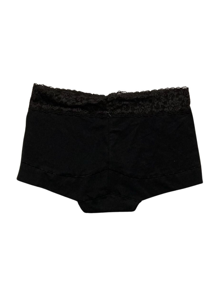 MAIDENFORM Dream Cotton With Lace Boyshort BLACK M