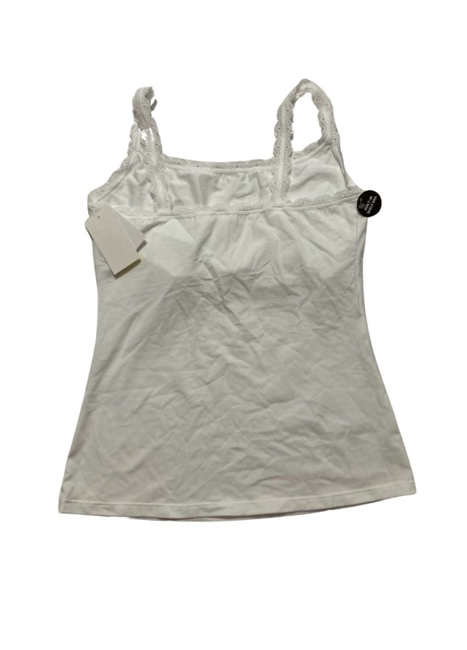 B.TEMPT'D Inspired Eyelet Lace Trim Camisole WHITE M
