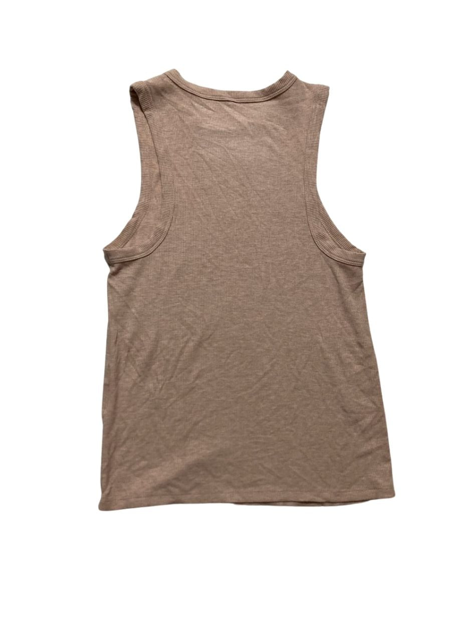 STATE OF DAY Cotton Stretch Crew Neck pajama top BROWN XS