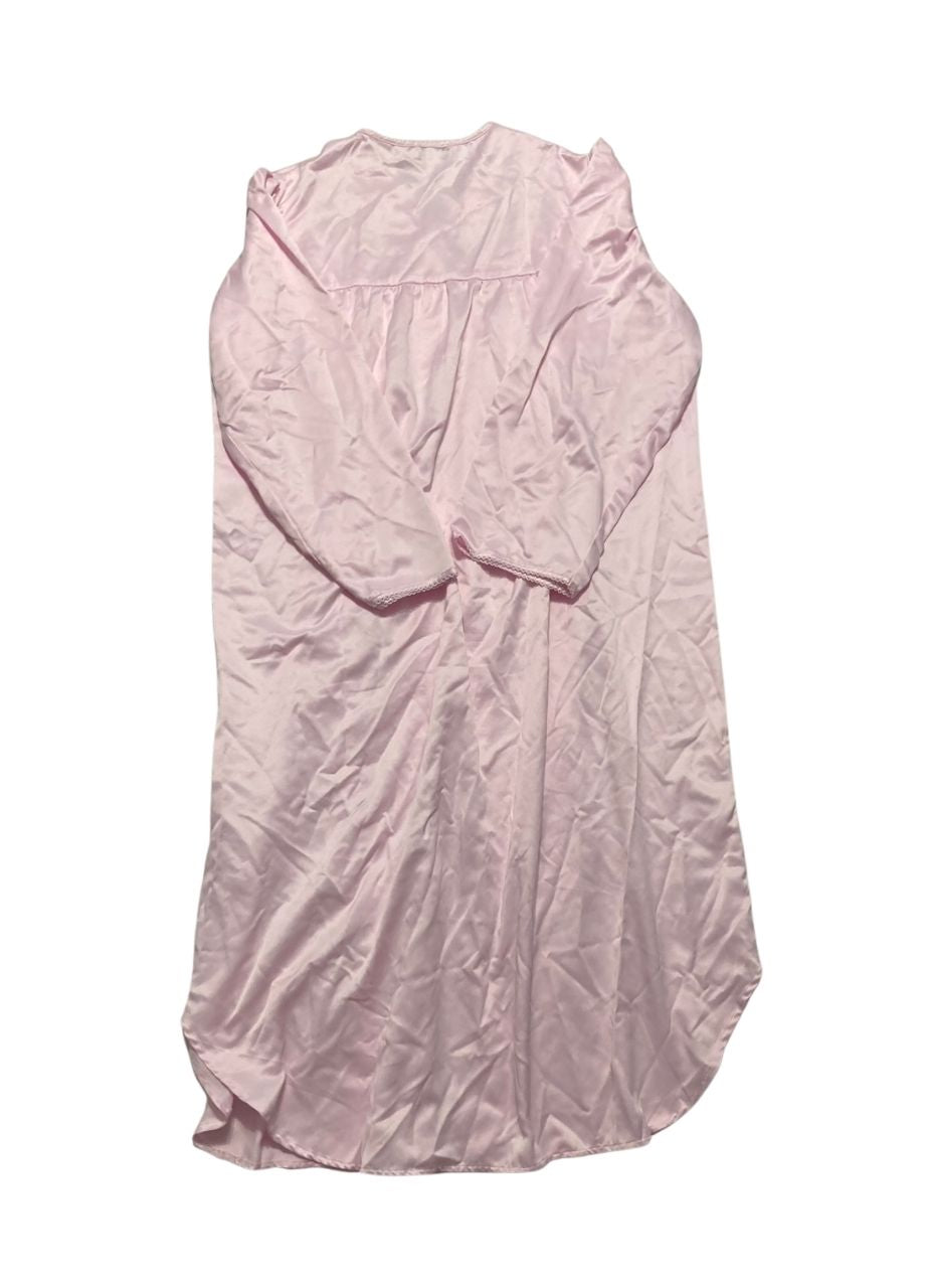 MIIS ELAINE Seersucker Long Robe PINK L