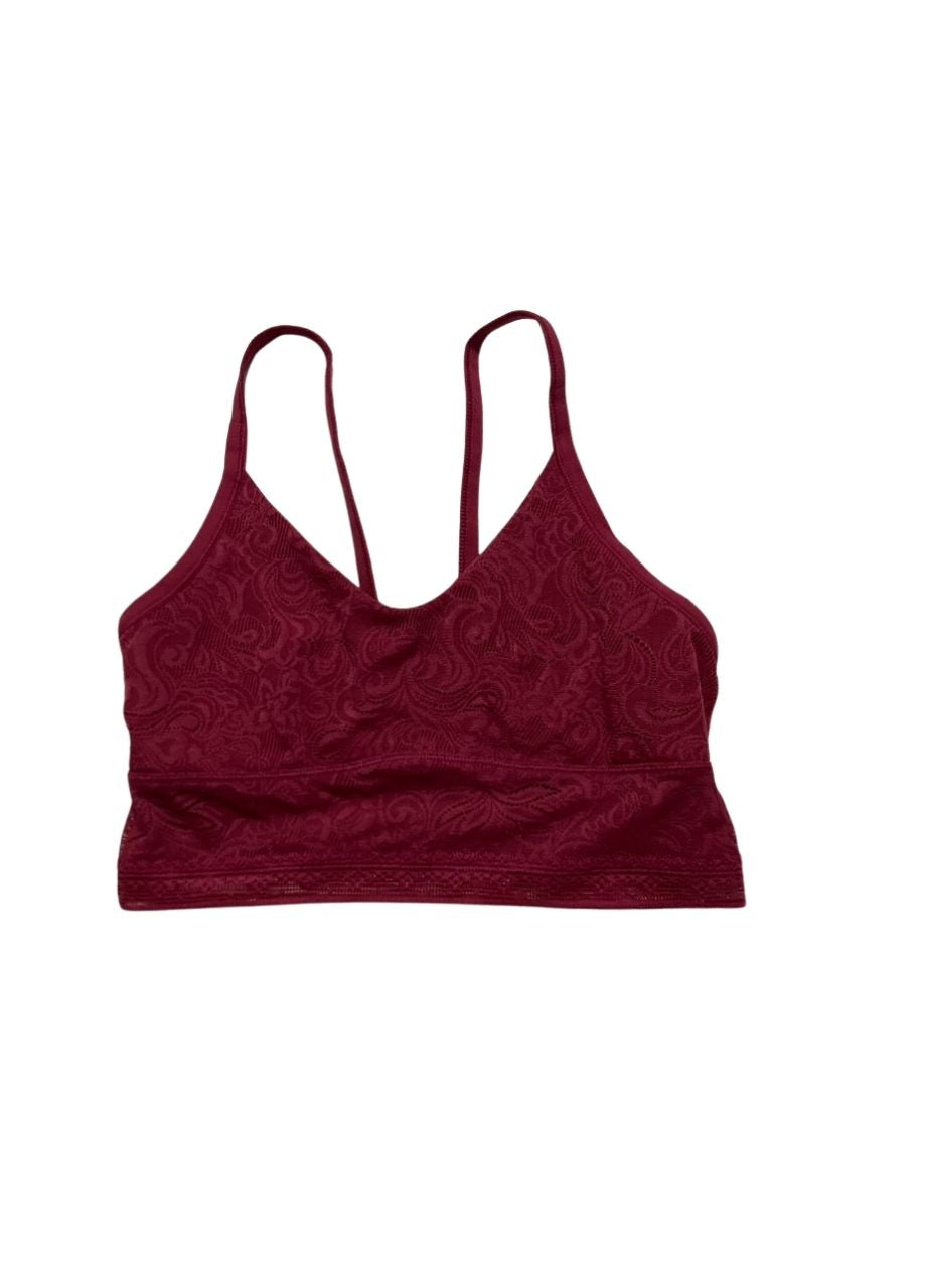MAIDENFORM All-Over Lace Longline Bralette RED S