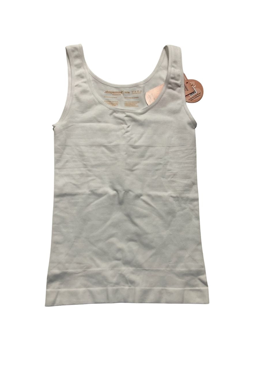 SHAPERMINT Essentials All Day Every Day Shaper Tank WHITE M